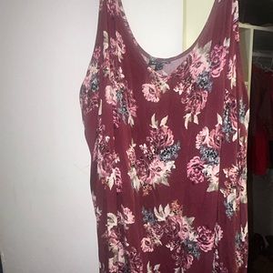 Torrid Floral v neck cami size 5